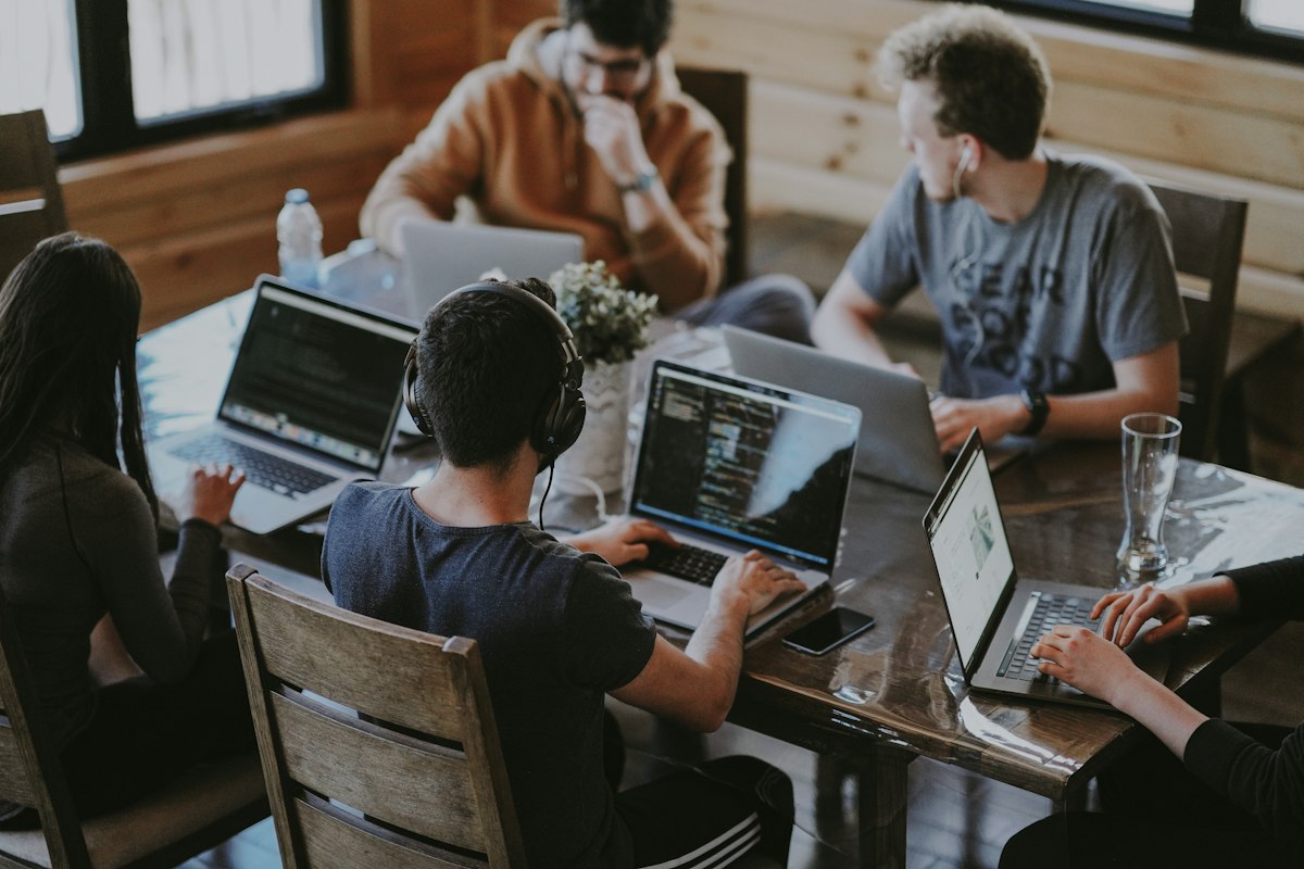 Vayura Digital team working on client projects